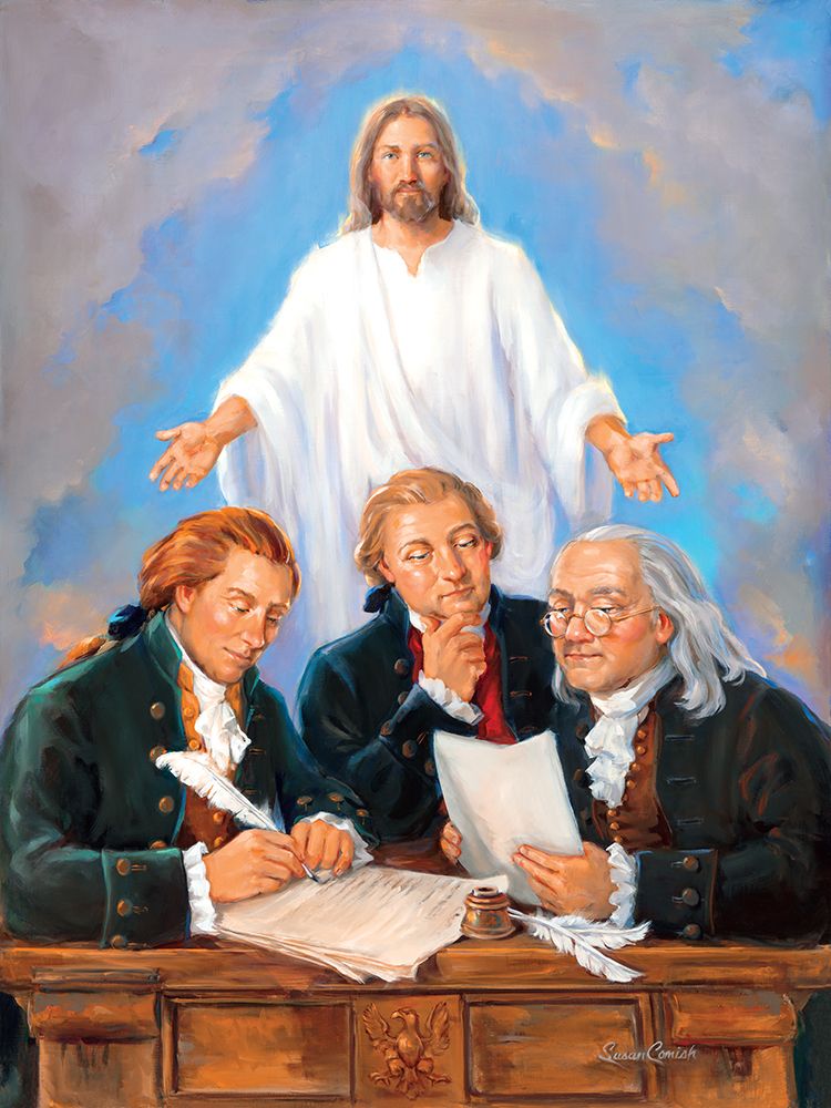 Drafting Of The Declaration art print by Susan Comish for $57.95 CAD
