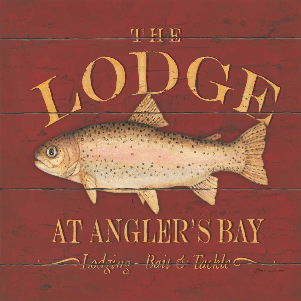 Trout Sign art print by Stephanie Marrott for $57.95 CAD