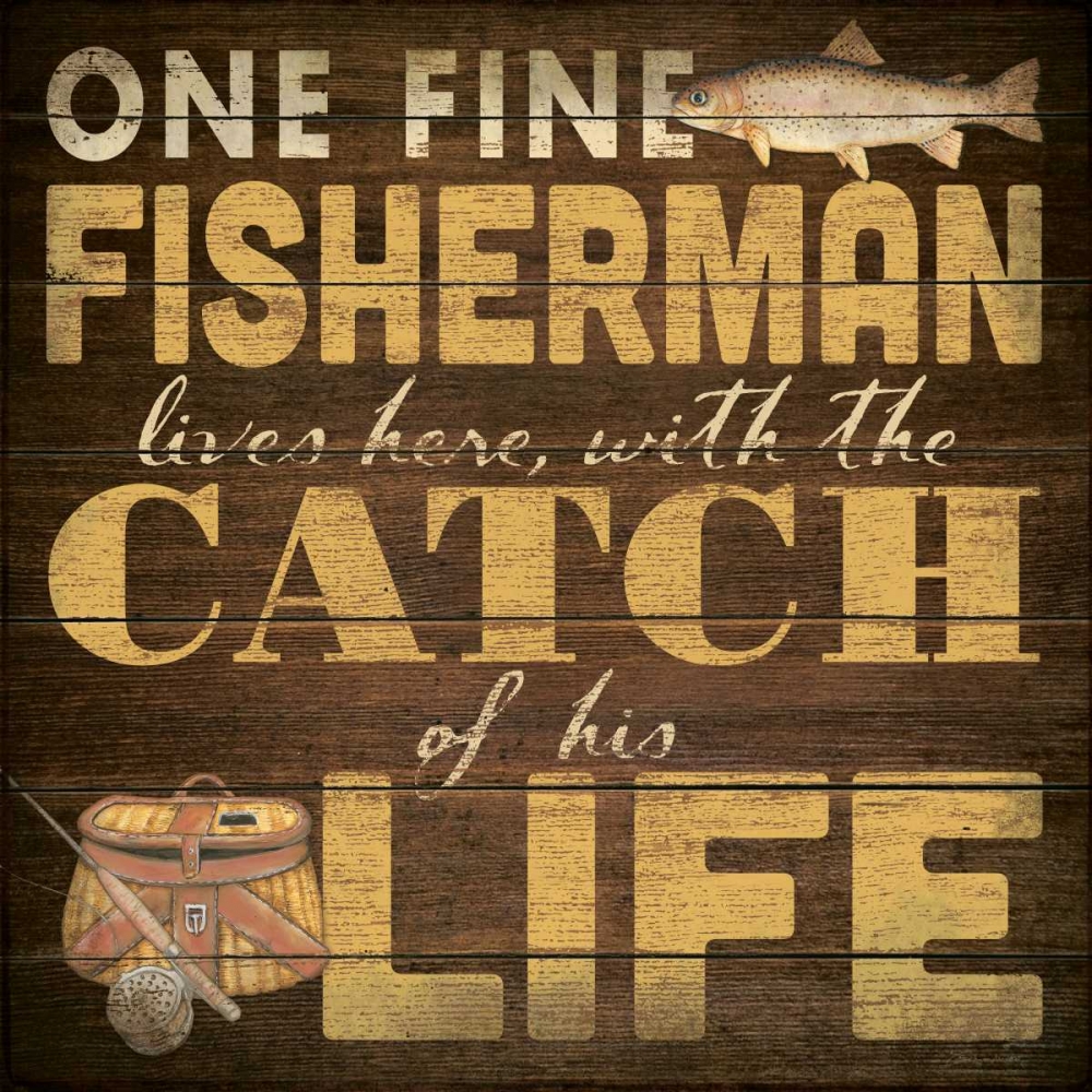 Fine Fisherman art print by Stephanie Marrott for $57.95 CAD