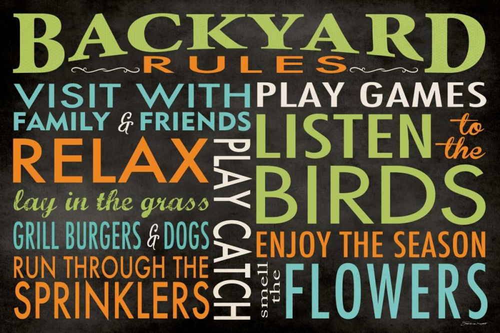 Backyard Rules art print by Stephanie Marrott for $57.95 CAD