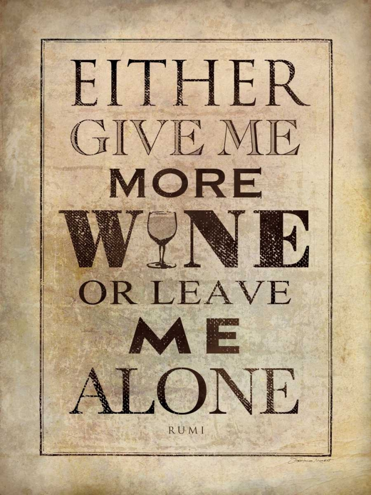 More Wine art print by Stephanie Marrott for $57.95 CAD