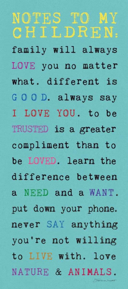 Notes to Children I art print by Stephanie Marrott for $57.95 CAD