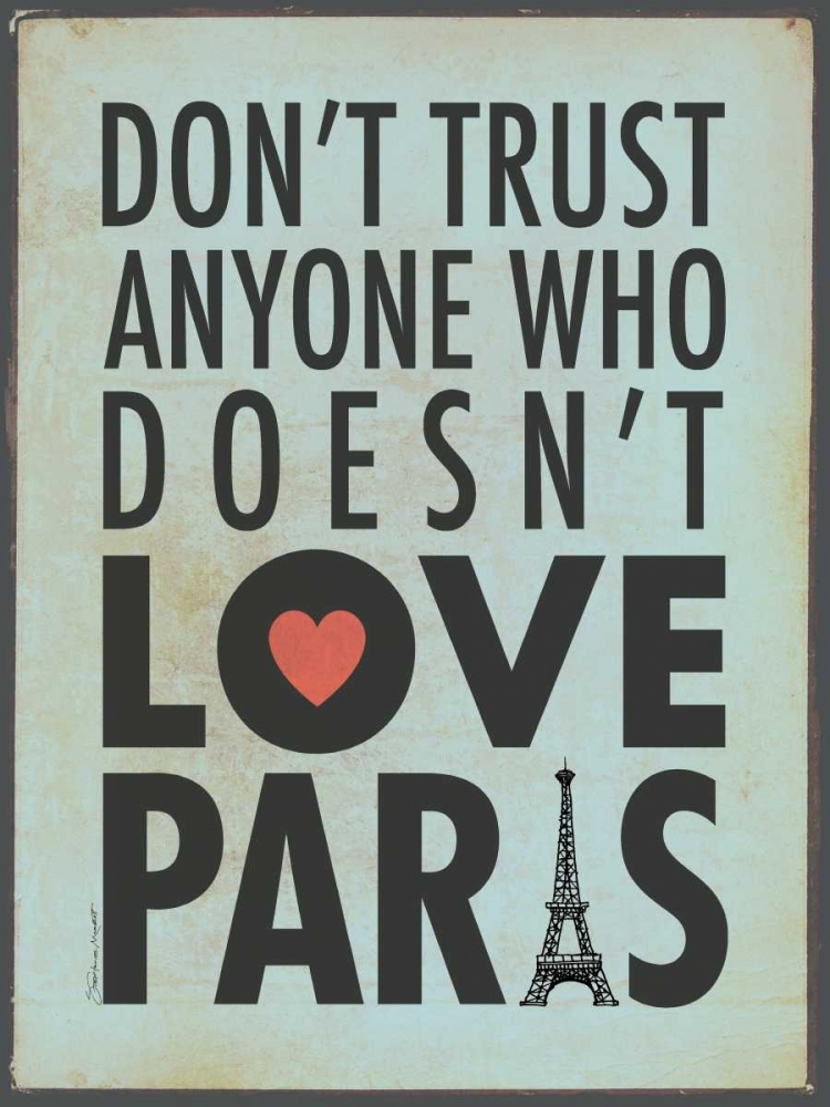 Love Paris art print by Stephanie Marrott for $57.95 CAD