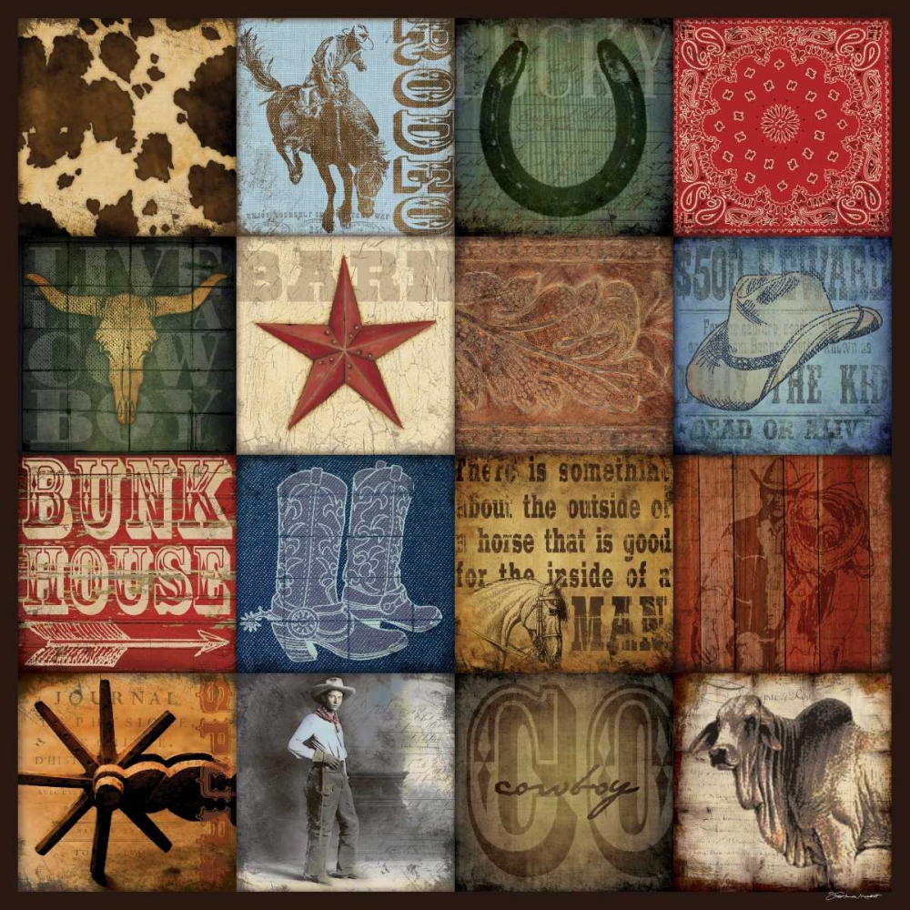 Cowboy Patch art print by Stephanie Marrott for $57.95 CAD
