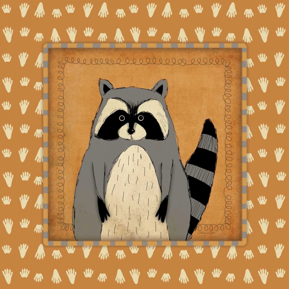 Raccoon in Frame art print by Stephanie Marrott for $57.95 CAD