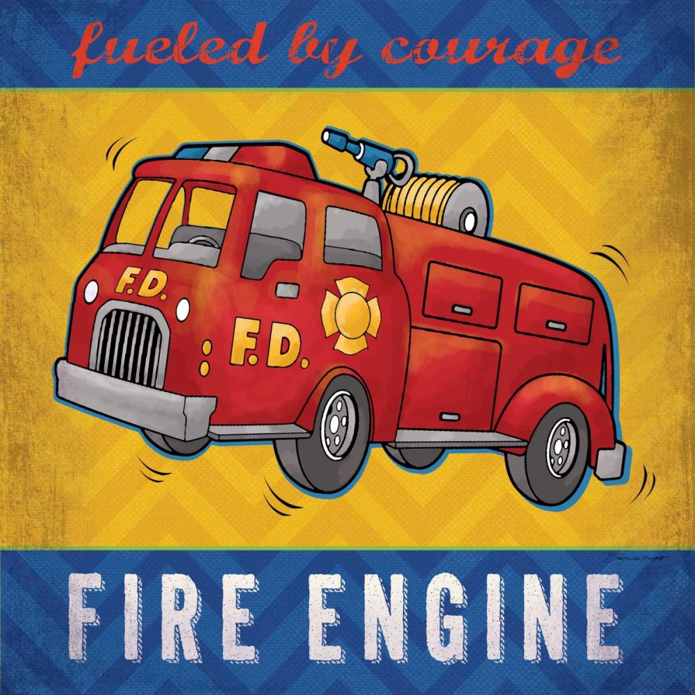 Fire Truck art print by Stephanie Marrott for $57.95 CAD
