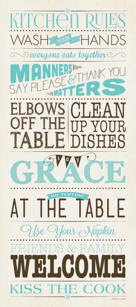 Kitchen Rules I art print by Stephanie Marrott for $57.95 CAD