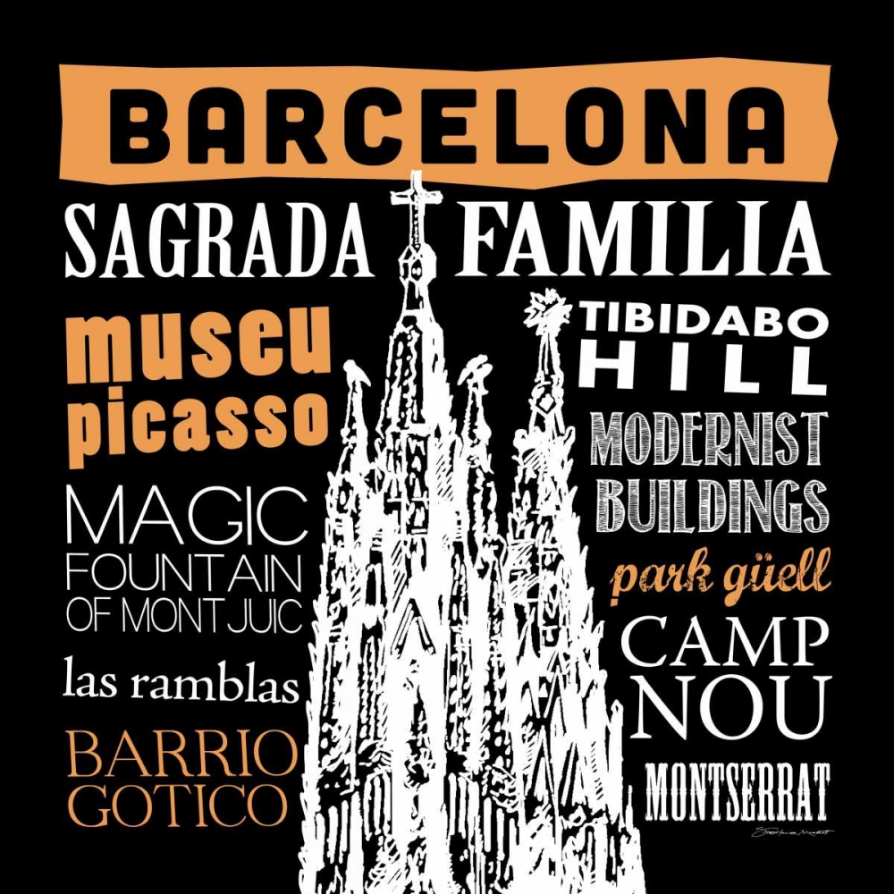 Barcelona art print by Stephanie Marrott for $57.95 CAD