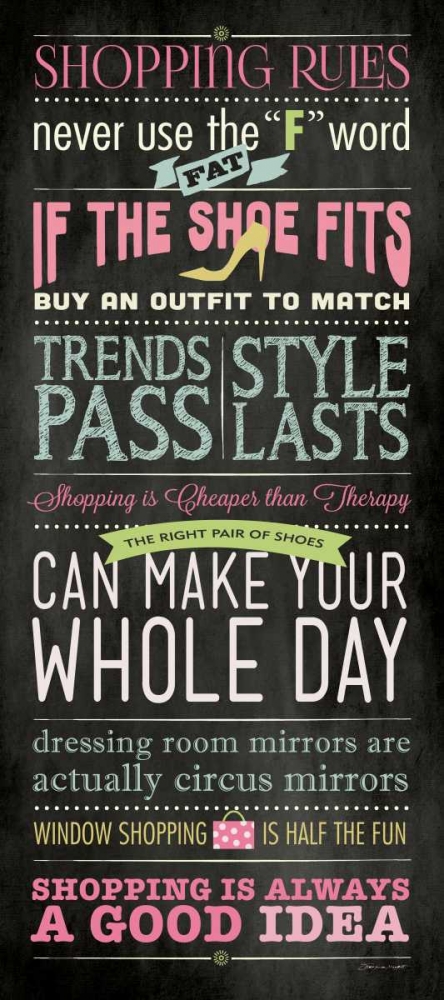 Shopping art print by Stephanie Marrott for $57.95 CAD