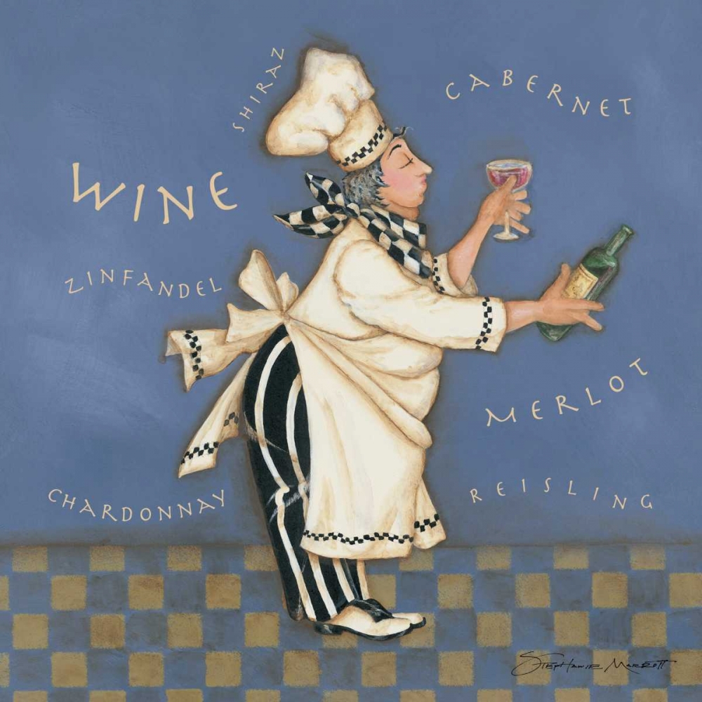 Wine Chef art print by Stephanie Marrott for $57.95 CAD