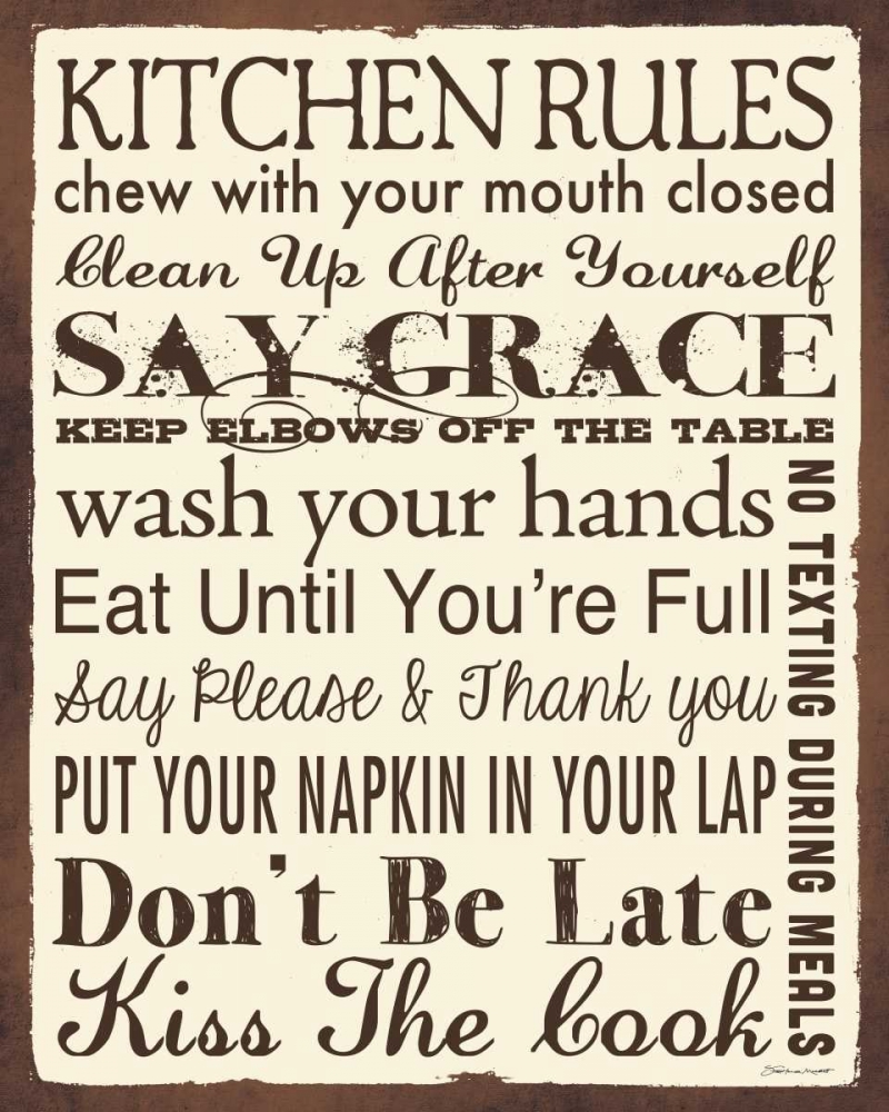 Kitchen Rules art print by Stephanie Marrott for $57.95 CAD