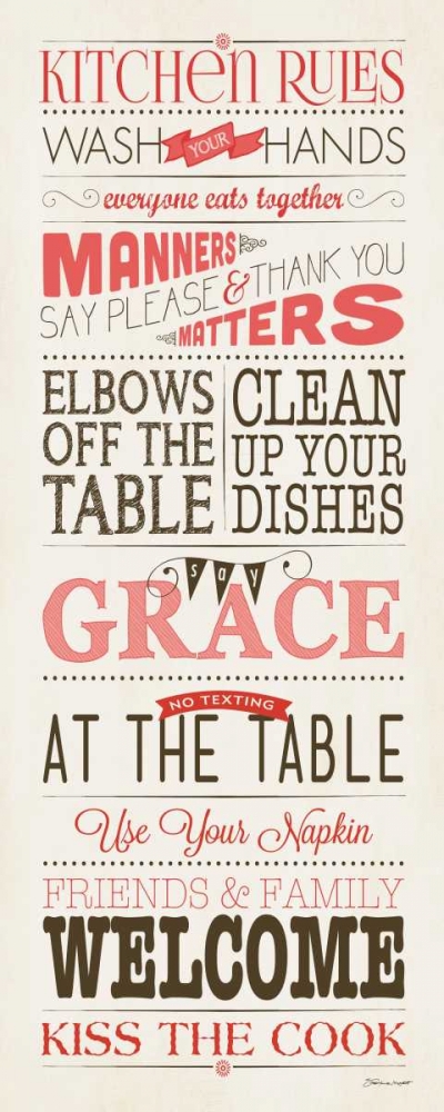 Kitchen Rules art print by Stephanie Marrott for $57.95 CAD