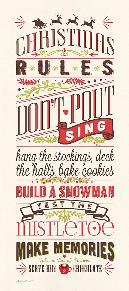 Christmas Rules art print by Stephanie Marrott for $57.95 CAD