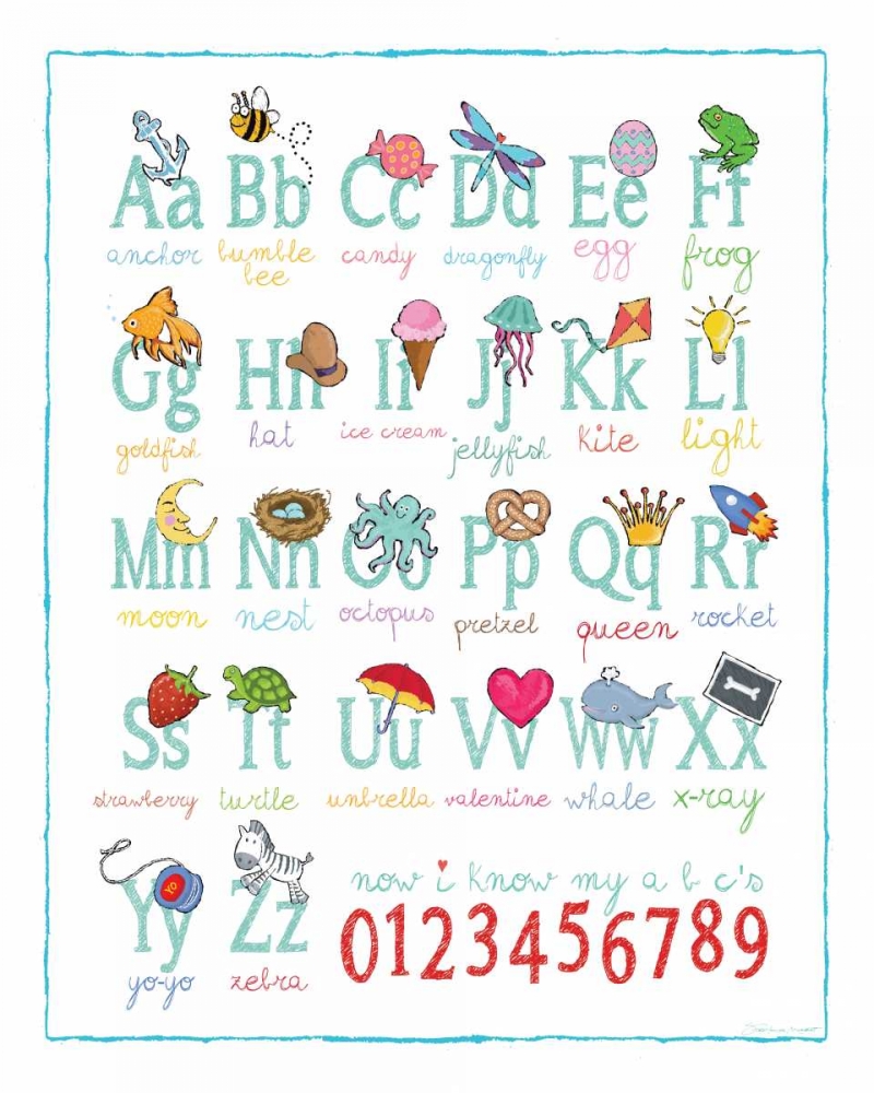 Alphabet On White art print by Stephanie Marrott for $57.95 CAD