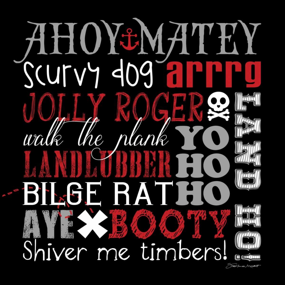 Pirate Speak art print by Stephanie Marrott for $57.95 CAD