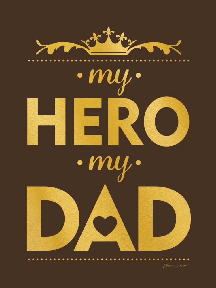 My Hero Gold art print by Stephanie Marrott for $57.95 CAD
