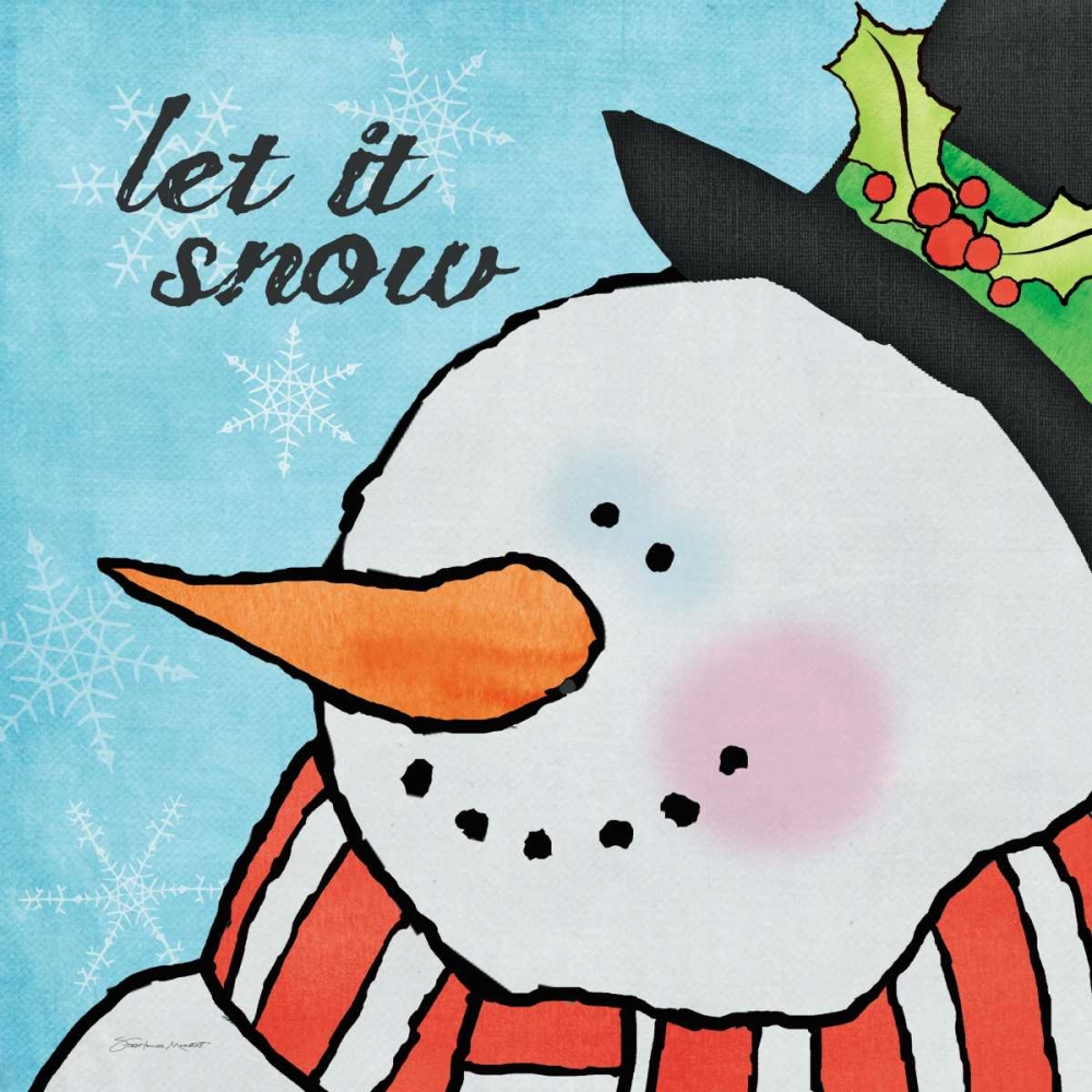 Snowman I art print by Stephanie Marrott for $57.95 CAD