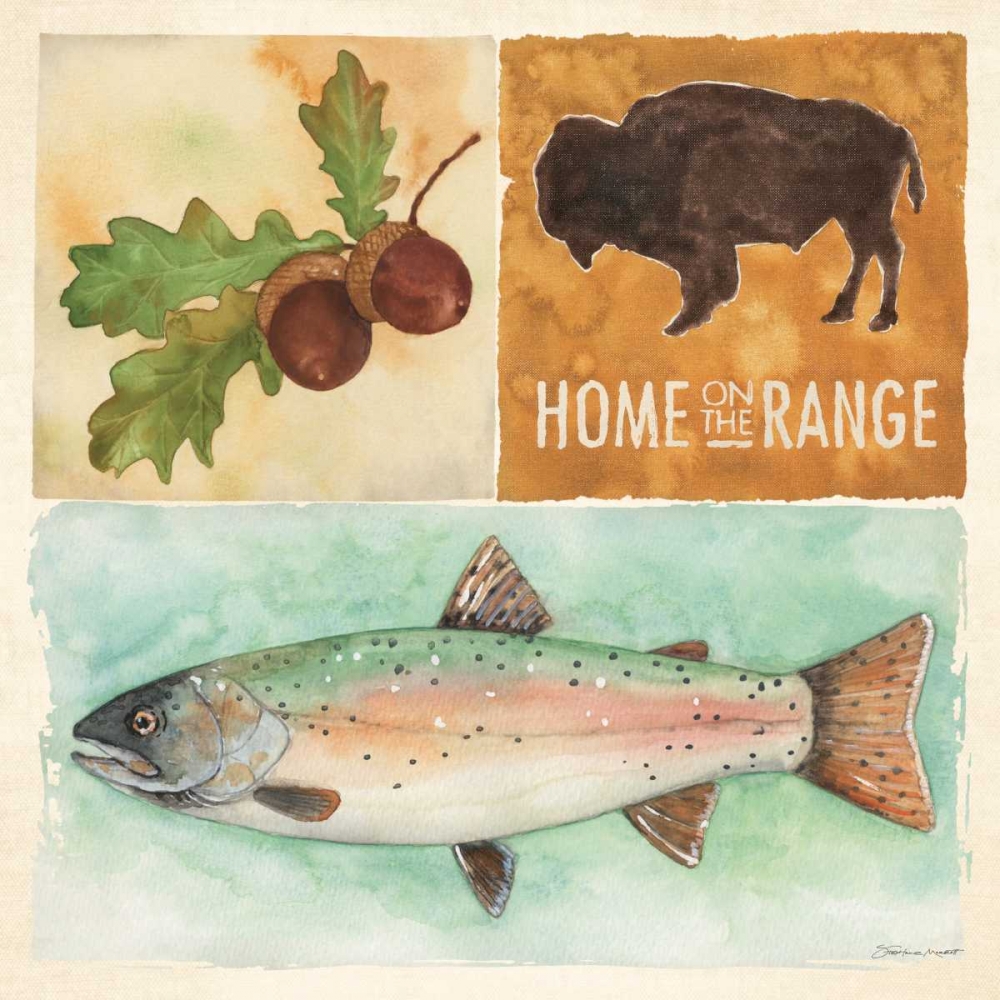 lodge Collage VI art print by Stephanie Marrott for $57.95 CAD