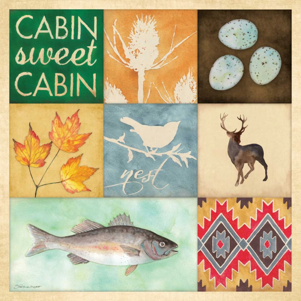 lodge Collage I art print by Stephanie Marrott for $57.95 CAD
