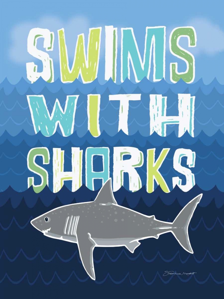 Sharks art print by Stephanie Marrott for $57.95 CAD