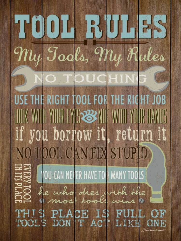 Tool Rules I art print by Stephanie Marrott for $57.95 CAD
