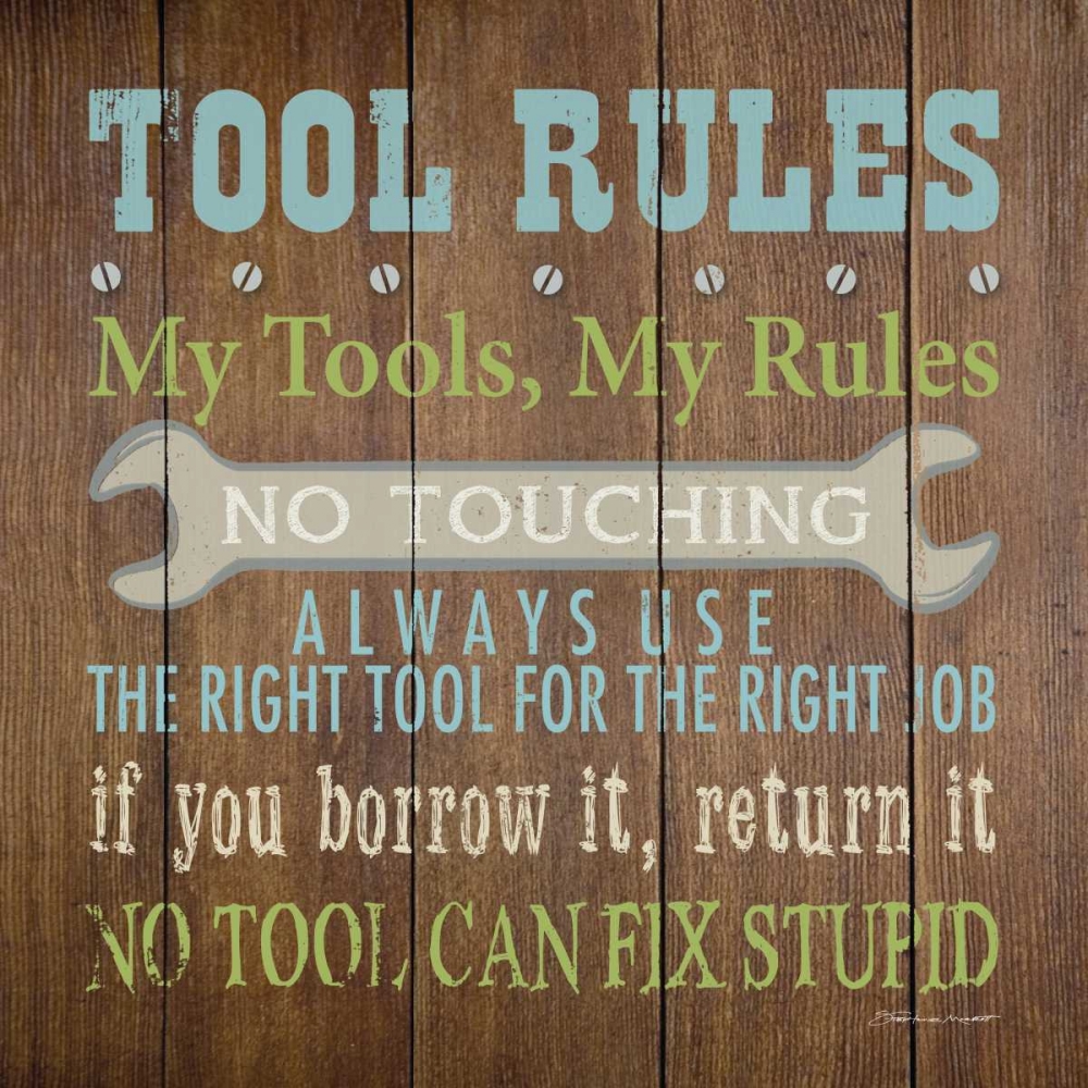 Tool Rules II art print by Stephanie Marrott for $57.95 CAD