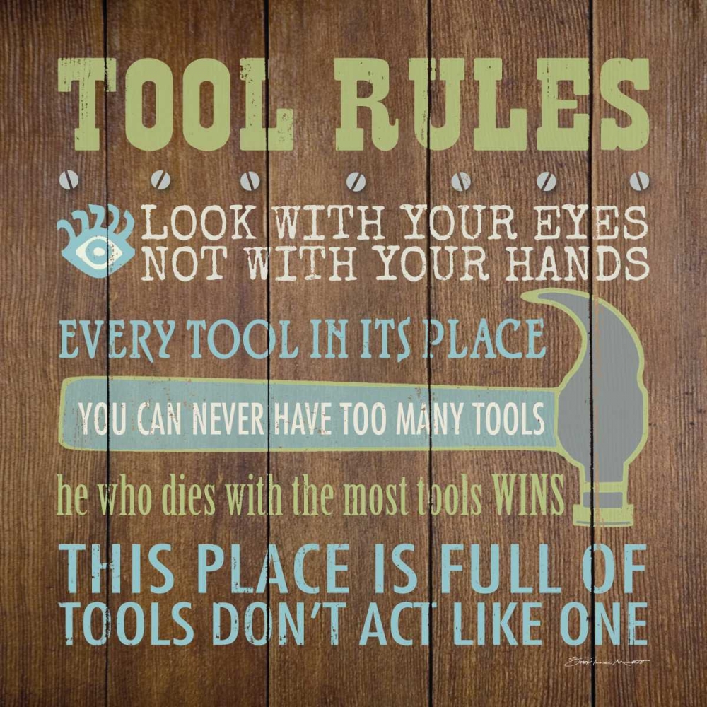 Tool Rules III art print by Stephanie Marrott for $57.95 CAD