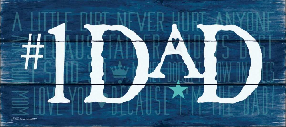 #1 Dad I art print by Stephanie Marrott for $57.95 CAD
