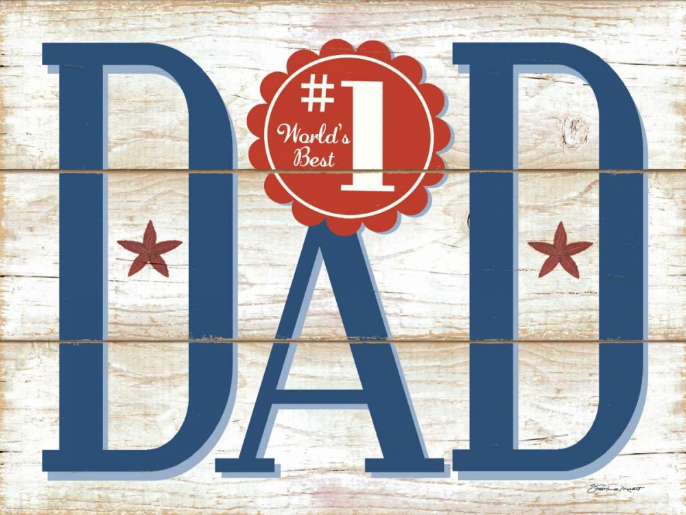 #1 Dad F art print by Stephanie Marrott for $57.95 CAD