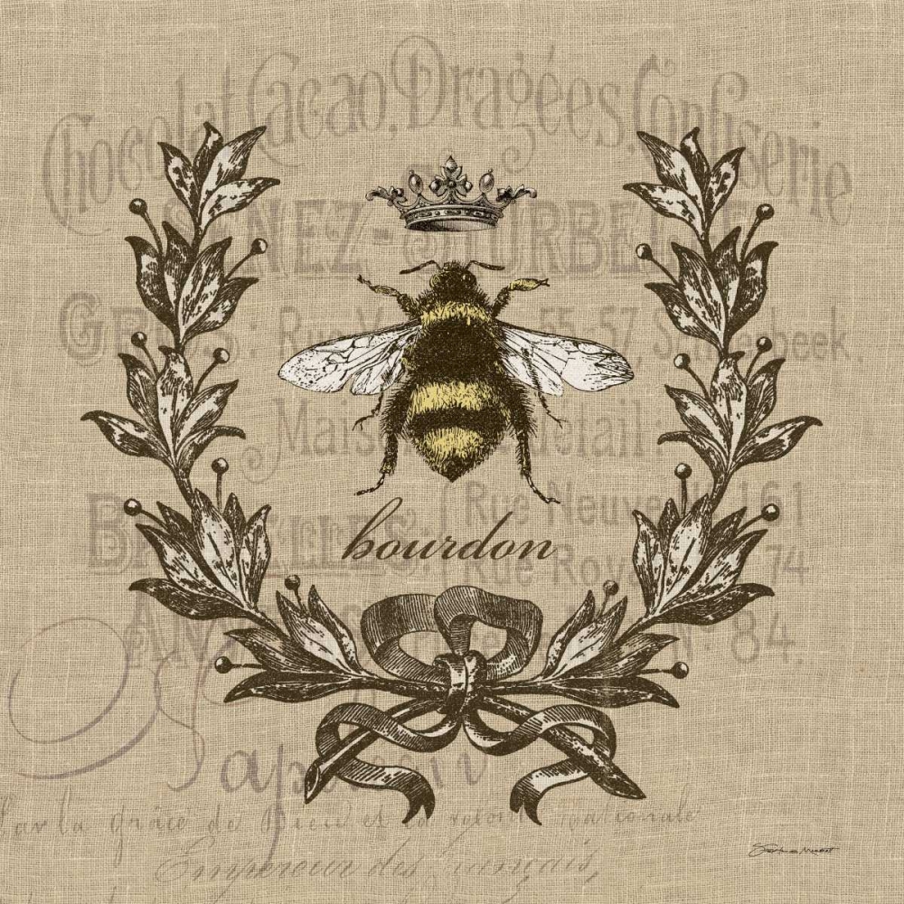 Laurel on Burlap art print by Stephanie Marrott for $57.95 CAD