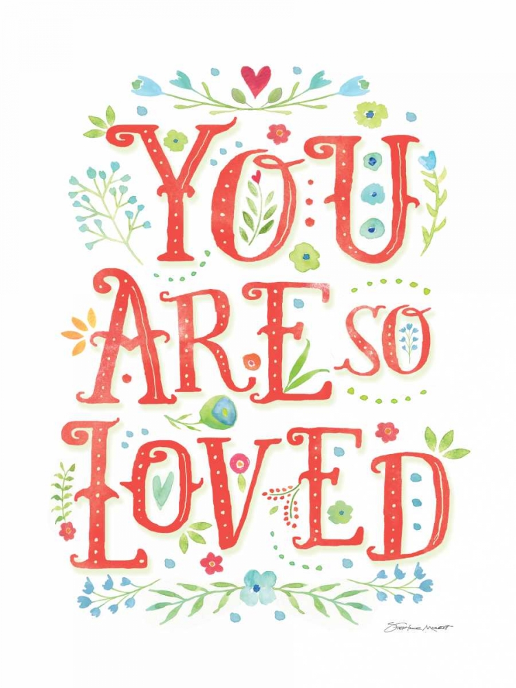 So Loved art print by Stephanie Marrott for $57.95 CAD