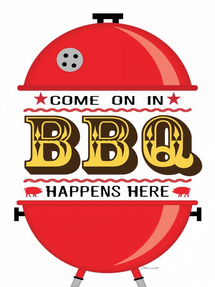 BBQ Happens art print by Stephanie Marrott for $57.95 CAD