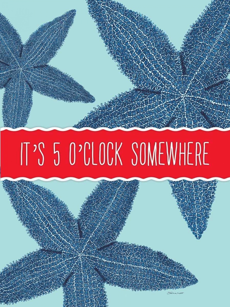 Starfish OClock art print by Stephanie Marrott for $57.95 CAD