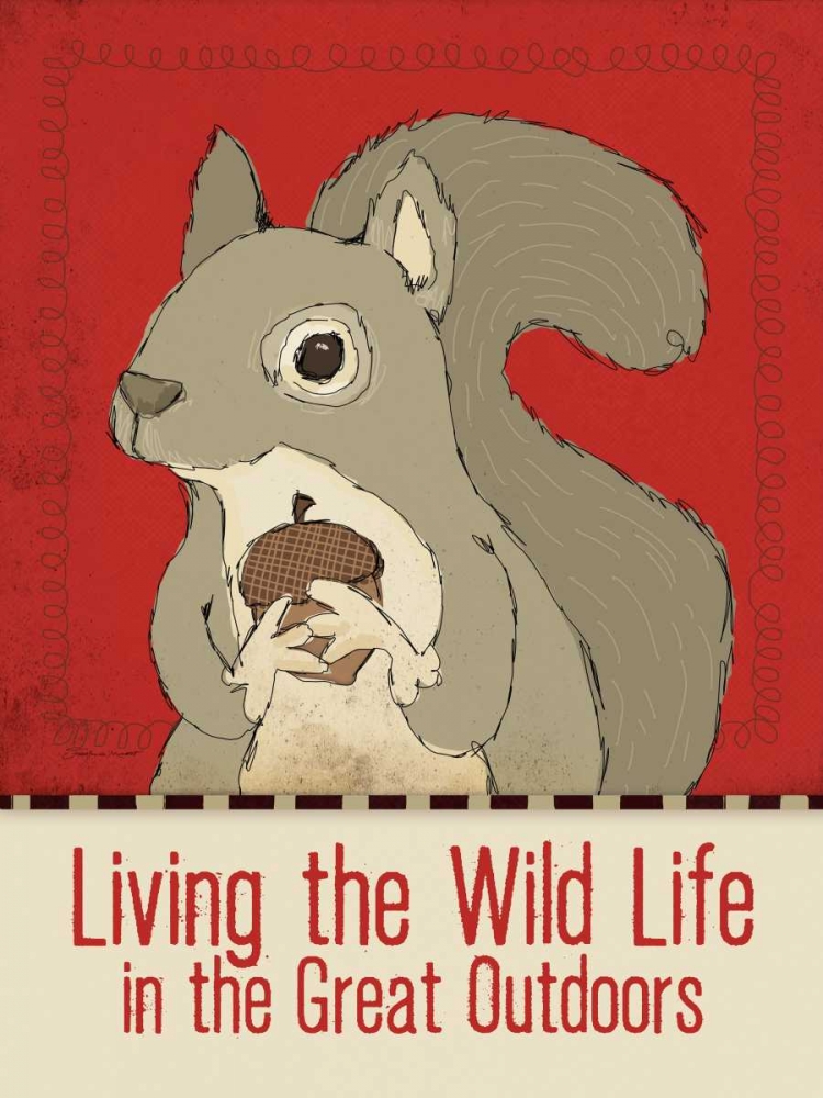 Wild Squirrel art print by Stephanie Marrott for $57.95 CAD
