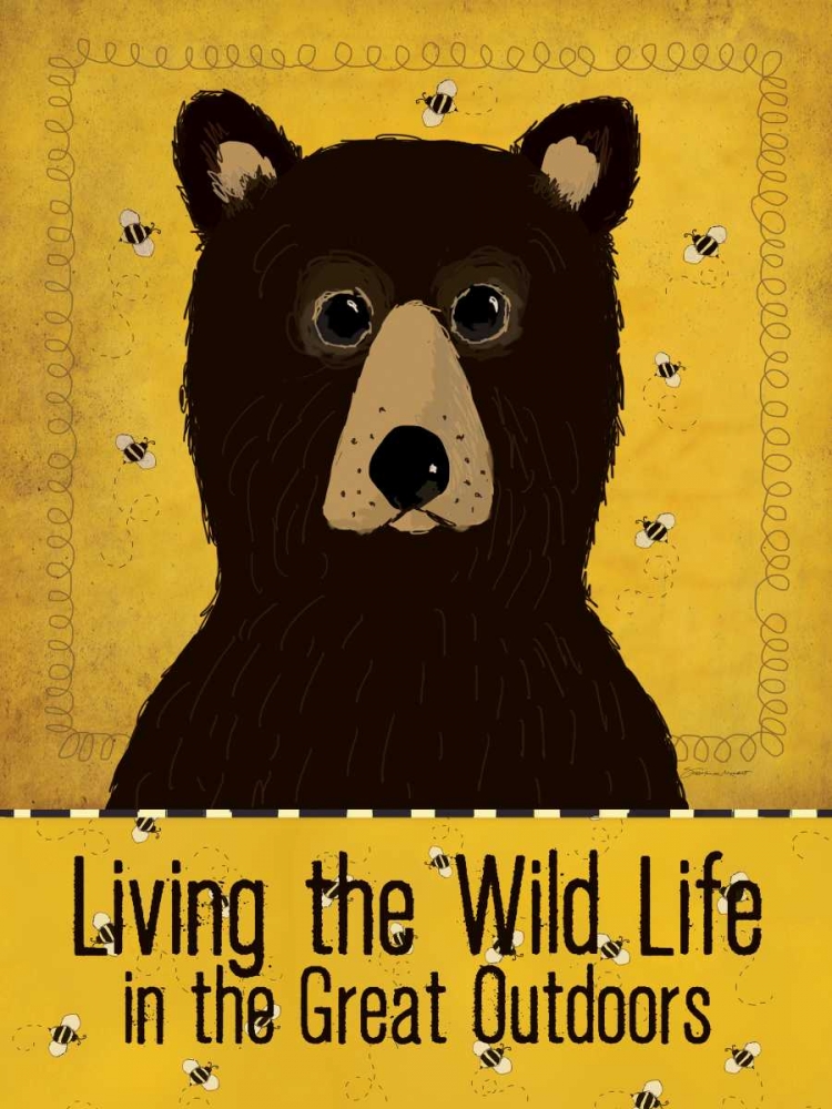 Wild Bear art print by Stephanie Marrott for $57.95 CAD
