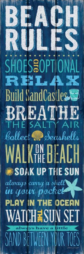 Beach Rules art print by Stephanie Marrott for $57.95 CAD