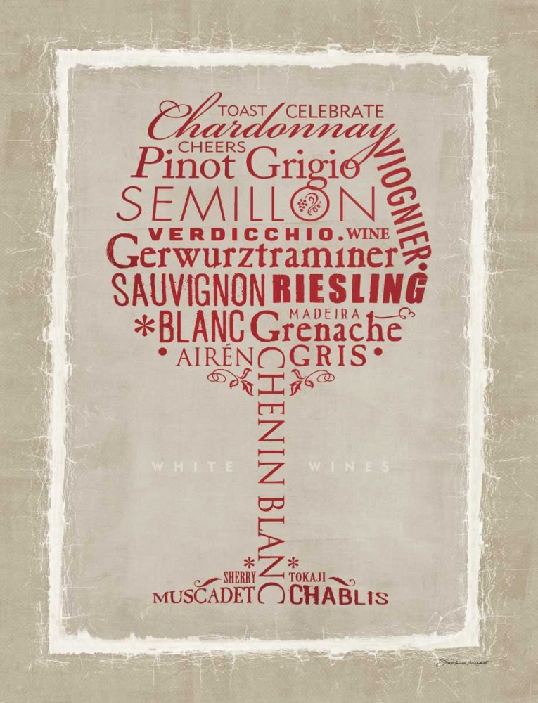 White Wine art print by Stephanie Marrott for $57.95 CAD