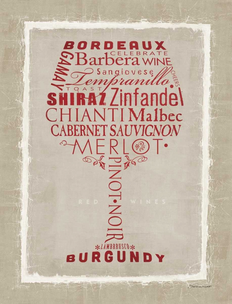 Red Whine art print by Stephanie Marrott for $57.95 CAD