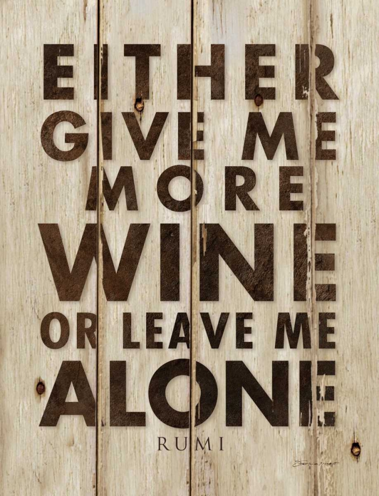 Wine More art print by Stephanie Marrott for $57.95 CAD