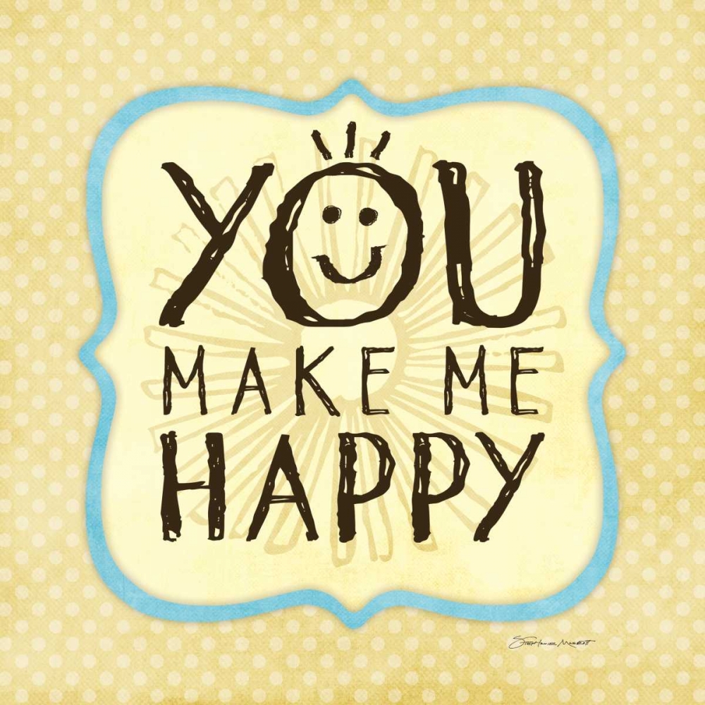 Happy art print by Stephanie Marrott for $57.95 CAD