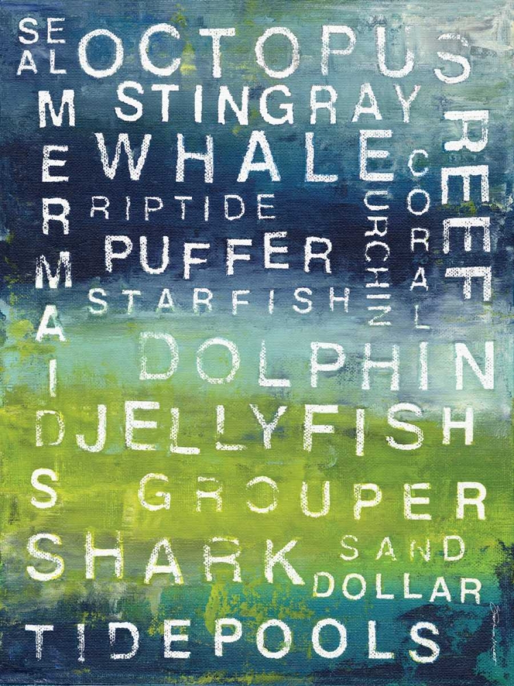 Sea Words art print by Stephanie Marrott for $57.95 CAD