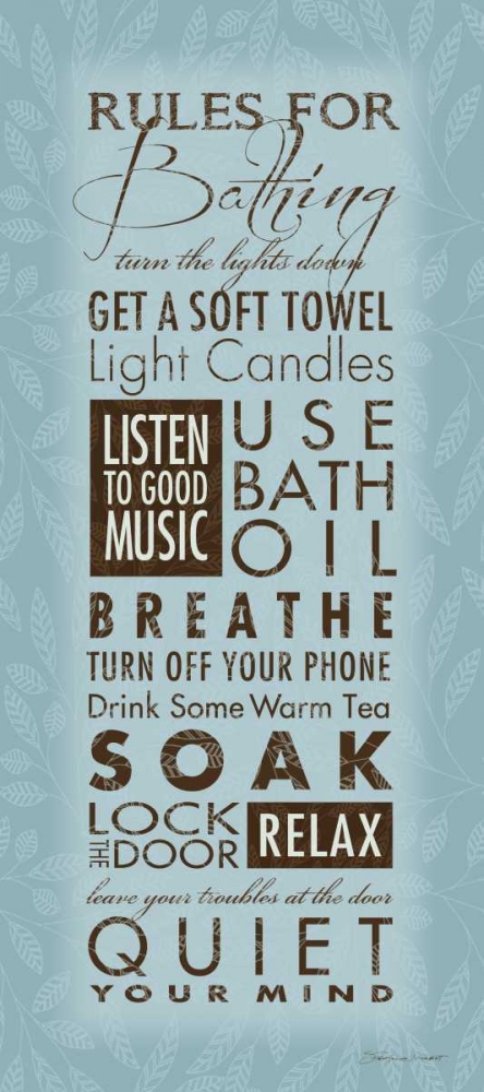 Rules For Bathing I art print by Stephanie Marrott for $57.95 CAD