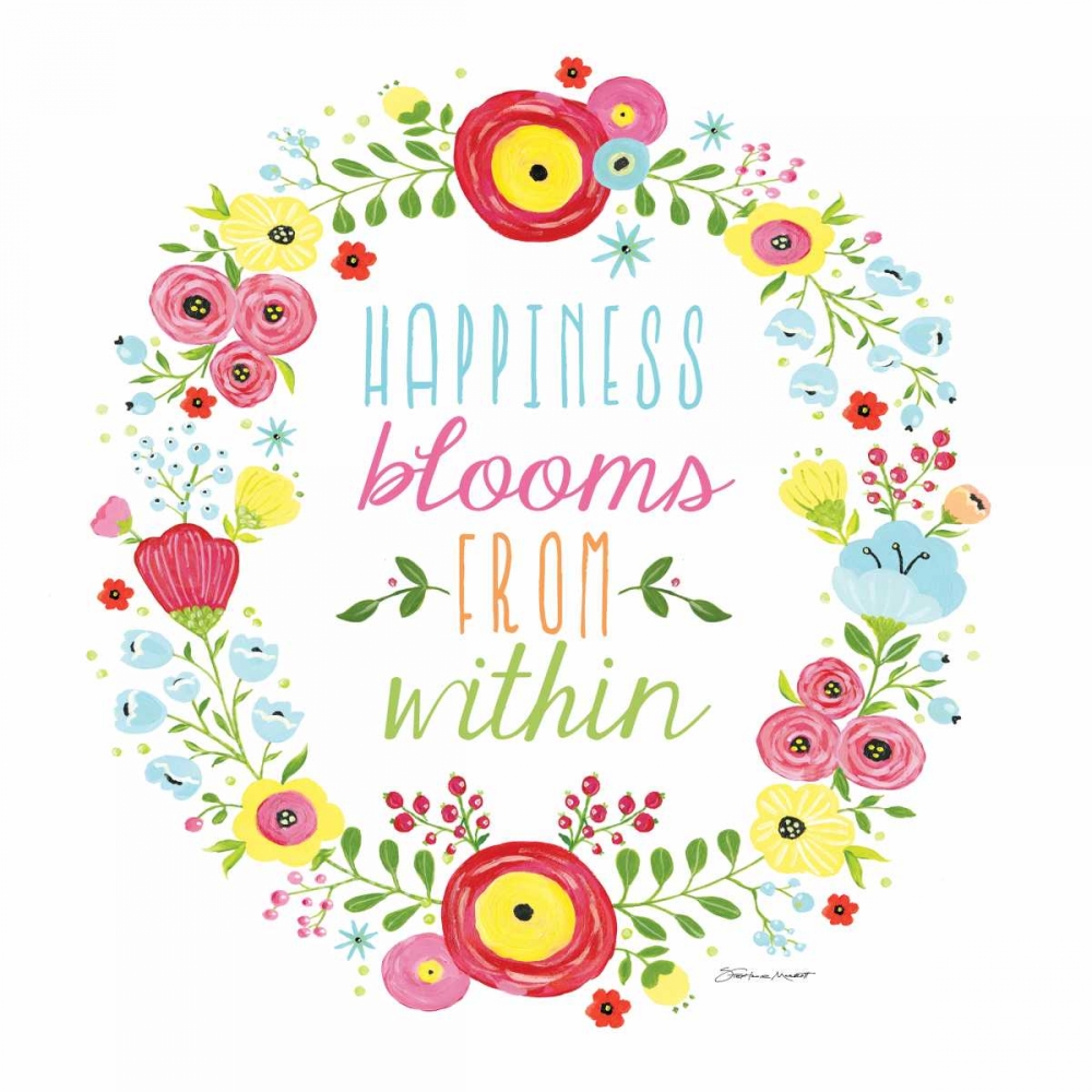 Happiness Blooms art print by Stephanie Marrott for $57.95 CAD