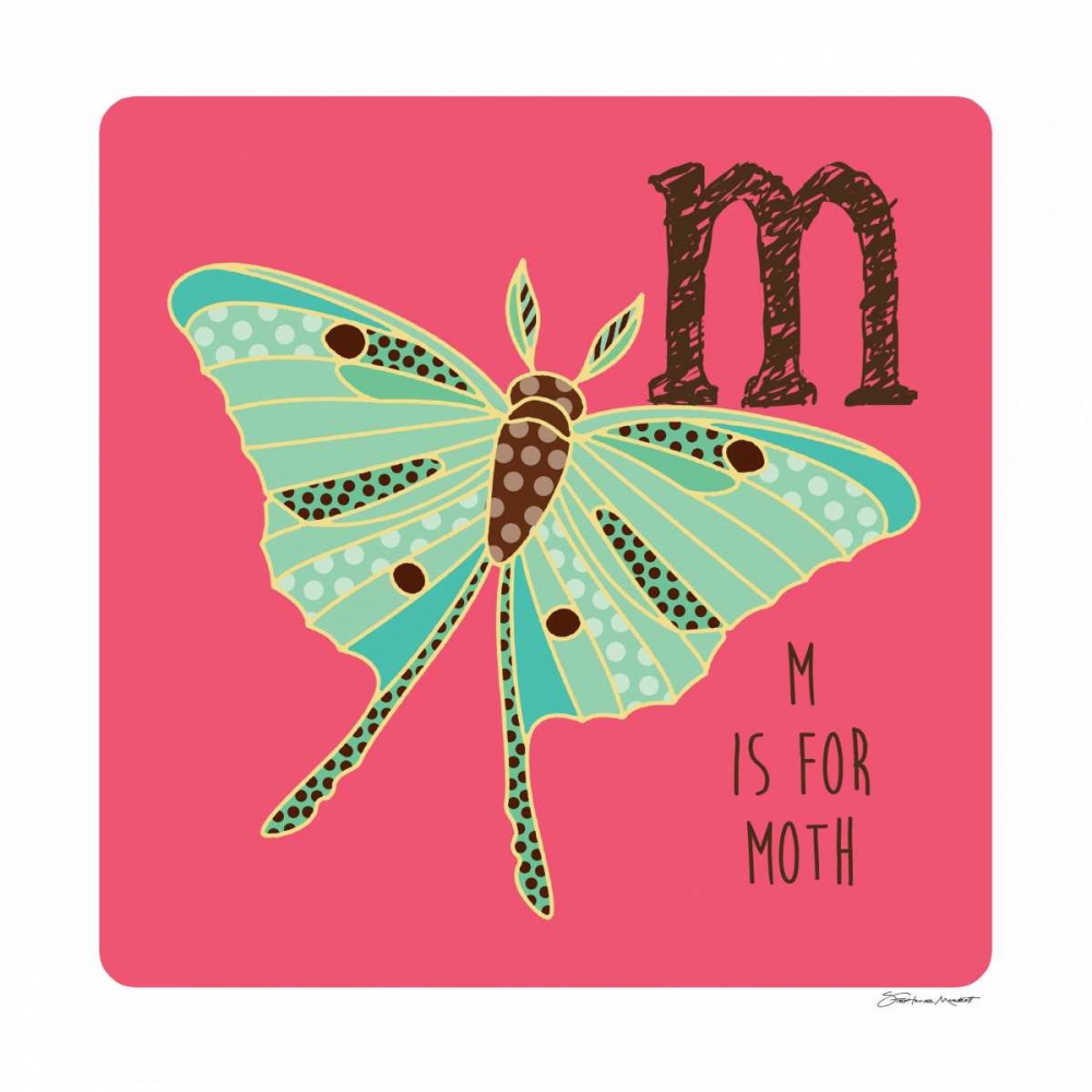 M is For Moth art print by Stephanie Marrott for $57.95 CAD
