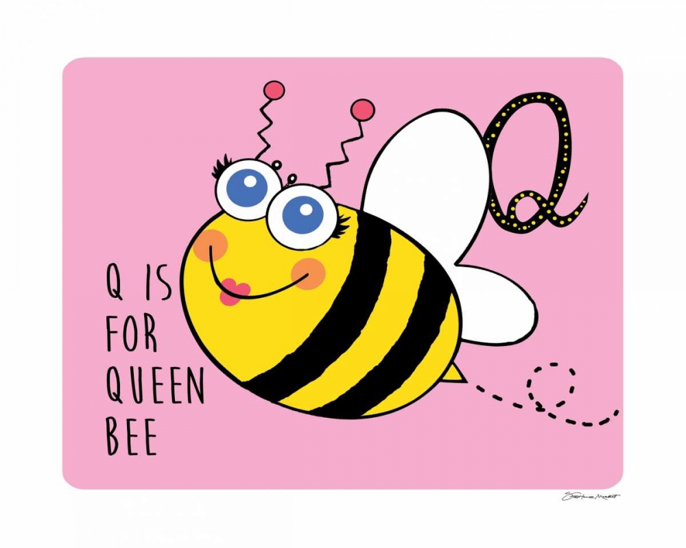 Q is For Queen Bee art print by Stephanie Marrott for $57.95 CAD