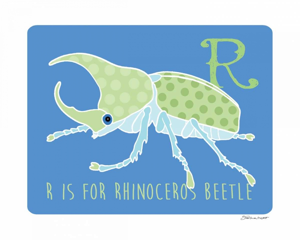R is For Rhino art print by Stephanie Marrott for $57.95 CAD
