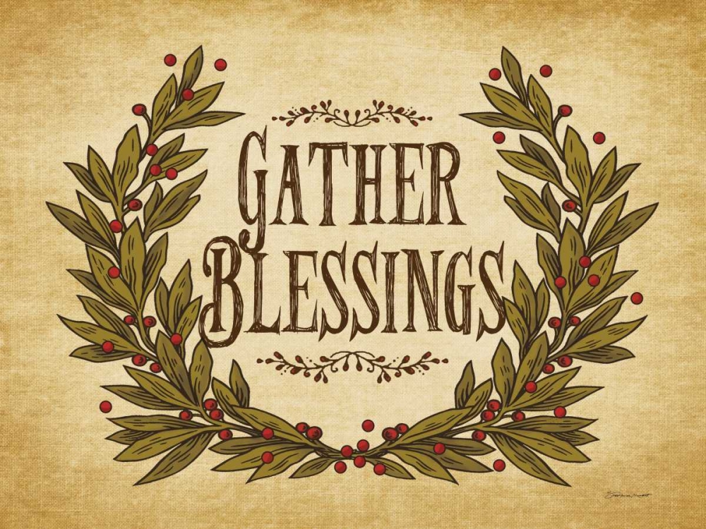 Gather Blessings I art print by Stephanie Marrott for $57.95 CAD
