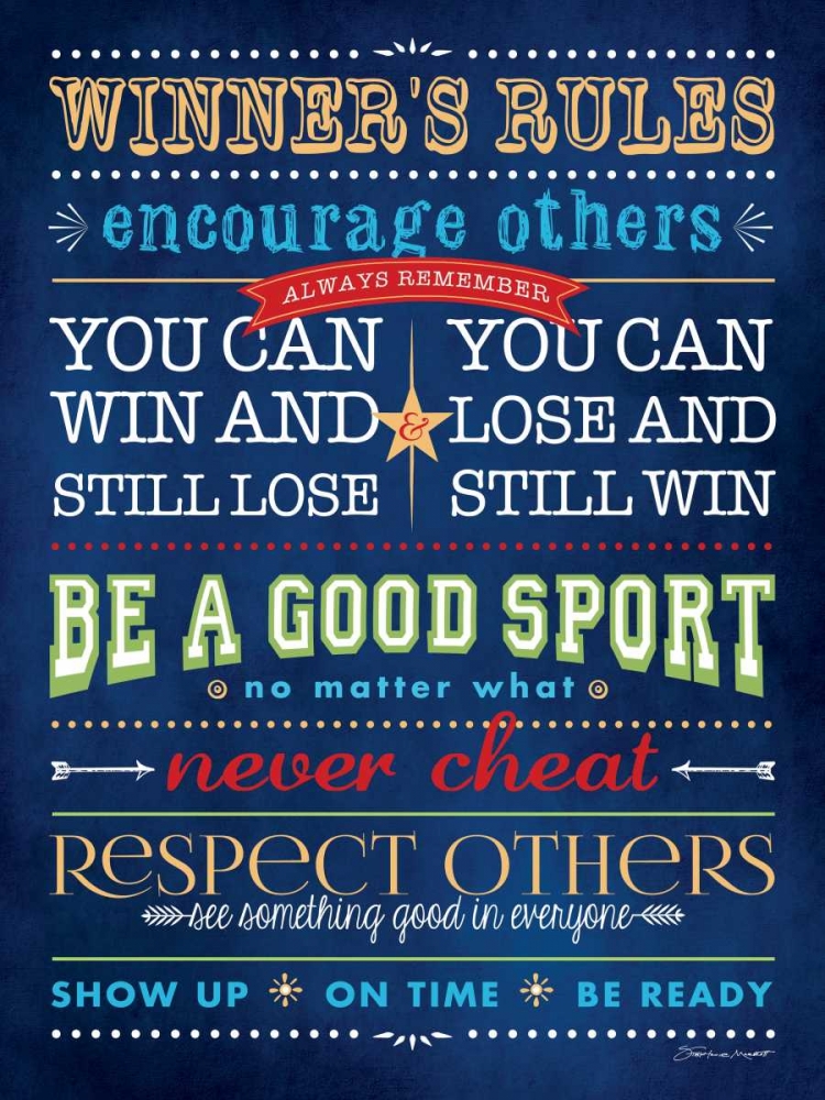 Winning Rules art print by Stephanie Marrott for $57.95 CAD
