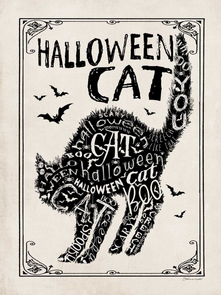 Halloween Cat II art print by Stephanie Marrott for $57.95 CAD