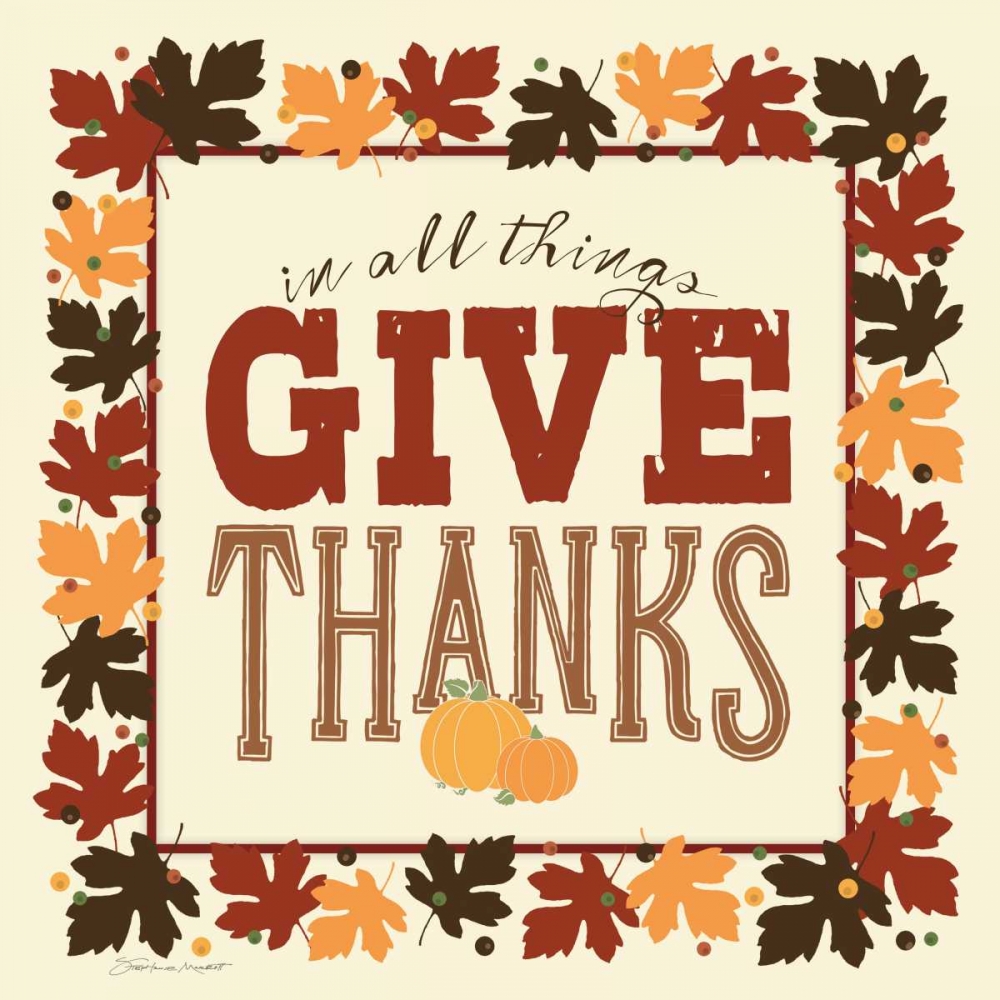 Give Thanks art print by Stephanie Marrott for $57.95 CAD